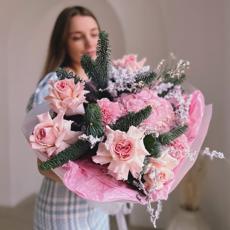 Новогодний букет "LOVE U DEERLY" — Фото 4