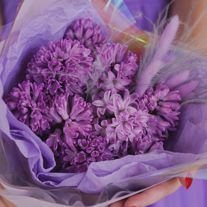 Букет из 11 гиацинтов "SPRING SMELL" — Фото 3