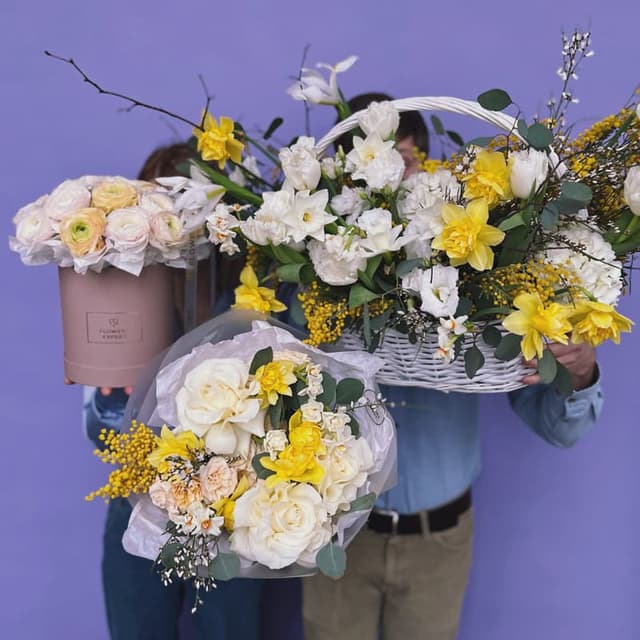 Сет из 3 весенних букетов "SPRING BLOOM!"