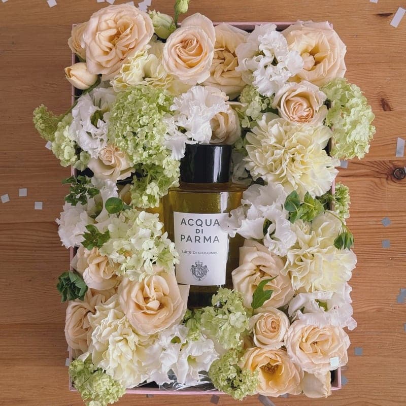 Открыть фото крупно Коробочка с цветами и диффузором ACQUA DI PARMA "FLORAL AURA" — Фото 2