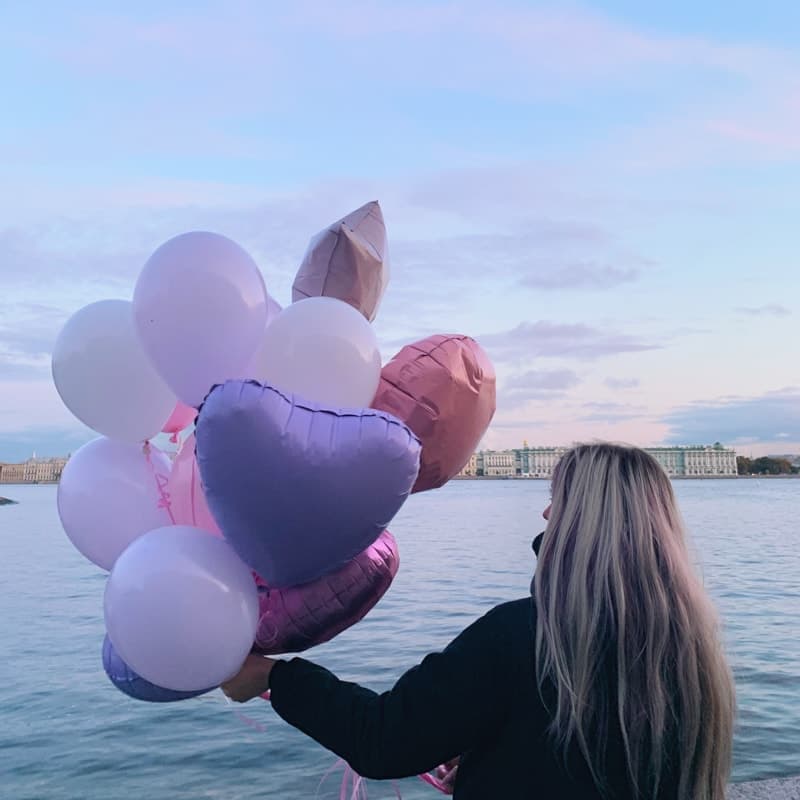 Открыть фото крупно Набор из 19 шариков в фиолетовой гамме "PURP BALOONS" — Фото 3