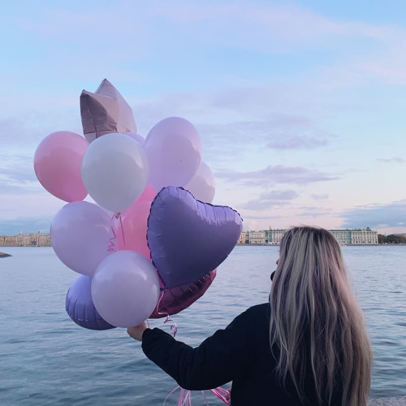 Открыть фото крупно Набор из 19 шариков в фиолетовой гамме "PURP BALOONS" — Фото 4