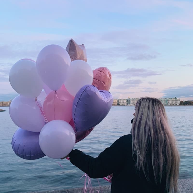 Открыть фото крупно Набор из 19 шариков в фиолетовой гамме "PURP BALOONS" — Фото 2